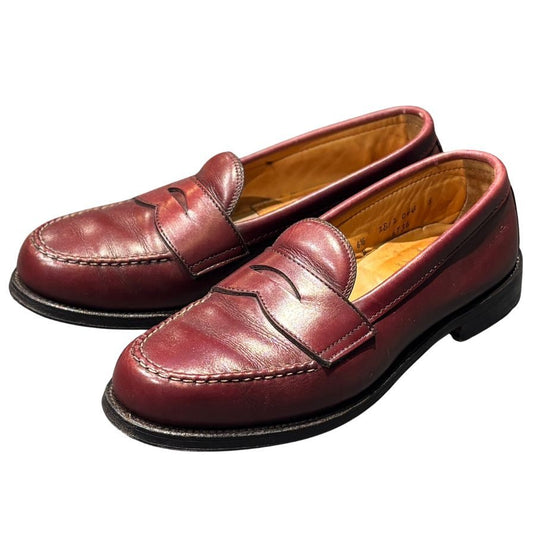 オールデン レザシューズ ペニーローファー 6736 カーフ バーガンディ サイズUS6.5D ALDEN ローファー 約24.5cm【LA】【中古】