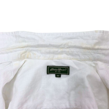 中古◆エディーバウアー リネンシャツ ホワイト サイズPM レディース 麻 長袖シャツ Eddie Bauer 【AFB15】