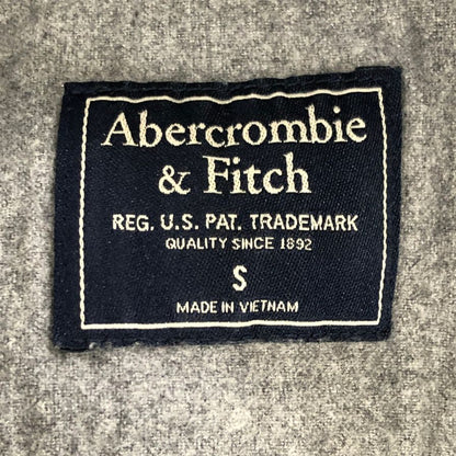 極美品◆アバクロンビー&フィッチ 長袖シャツ コットン グレー メンズ サイズS Abercrombie&Fitch 【AFB5】