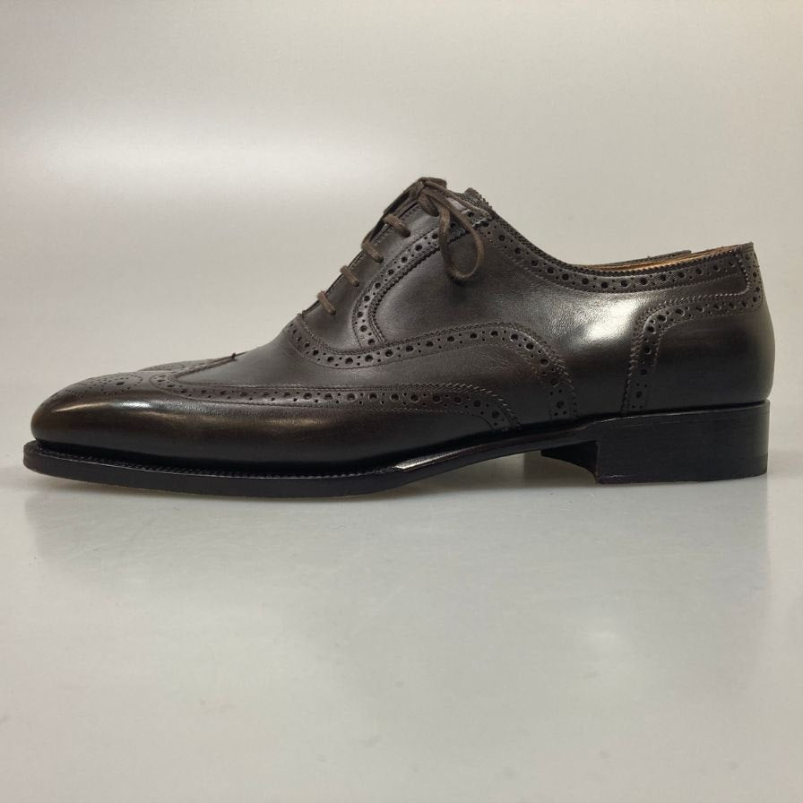 ステファノ・ベーメル 6350 フルブローグ Sラスト メンズ ダークブラウン サイズ43 Stefano Bemer ビジネスシューズ 約28.0cm【LA】【中古】