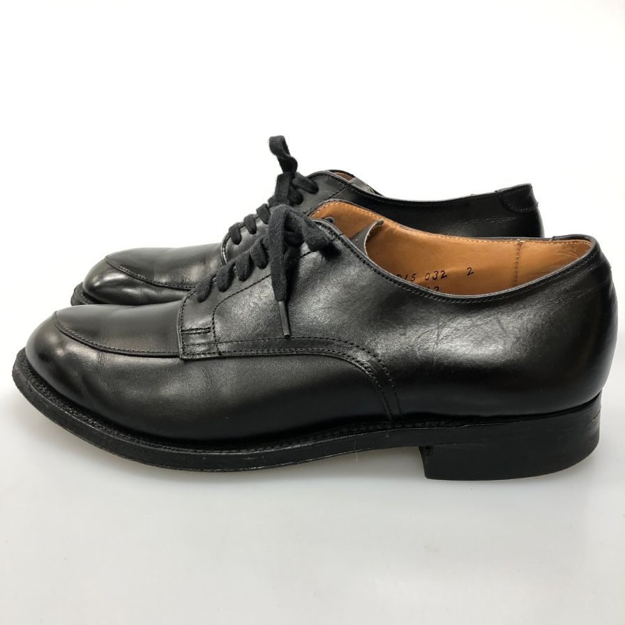 オールデン ビームス 別注 レザーシューズ Vチップ 54312 カーフ メンズ ブラック サイズ US 5.5 ALDEN BEAMS ビジネスシューズ 約23.5cm【LA】【中古】