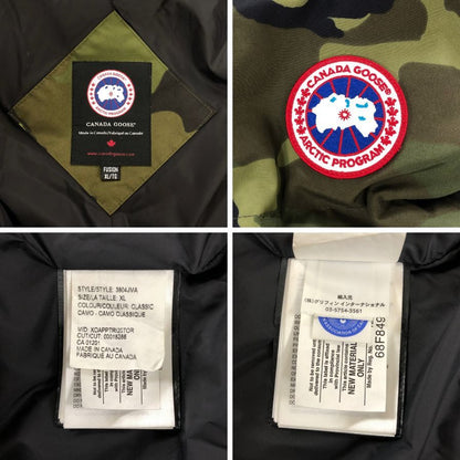 美品◆カナダグース ダウンジャケット マクミランパーカー 迷彩柄 3804JMA メンズ サイズXL CANADA GOOSE 【AFA18】