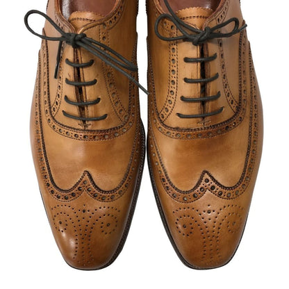 クロケット＆ジョーンズ レザーシューズ CLIFFORD ブラウン メンズ サイズ9 crockett & jones ビジネスシューズ 約27.5cm【LA】【中古】