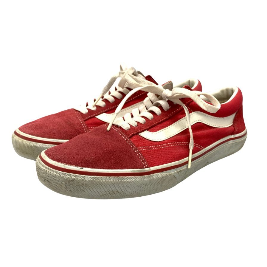 美品◆バンズ スニーカー オールドスクール v36cl+ レッド サイズ27.5cm メンズ VANS OLD SKOOL【AFC7】