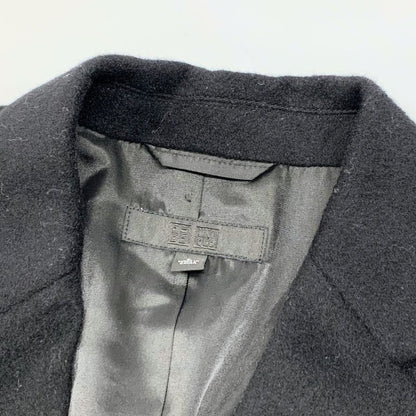 美品◆ユニクロ メンズ コート カシミヤ ブラック サイズL UNIQLO 【AFB22】