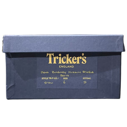 トリッカーズ カントリーブーツ 5634 ストウ レザー メンズ サイズUK6 バーガンディ Tricker´s STOW ブーツ 約24.0cm【LA】【中古】