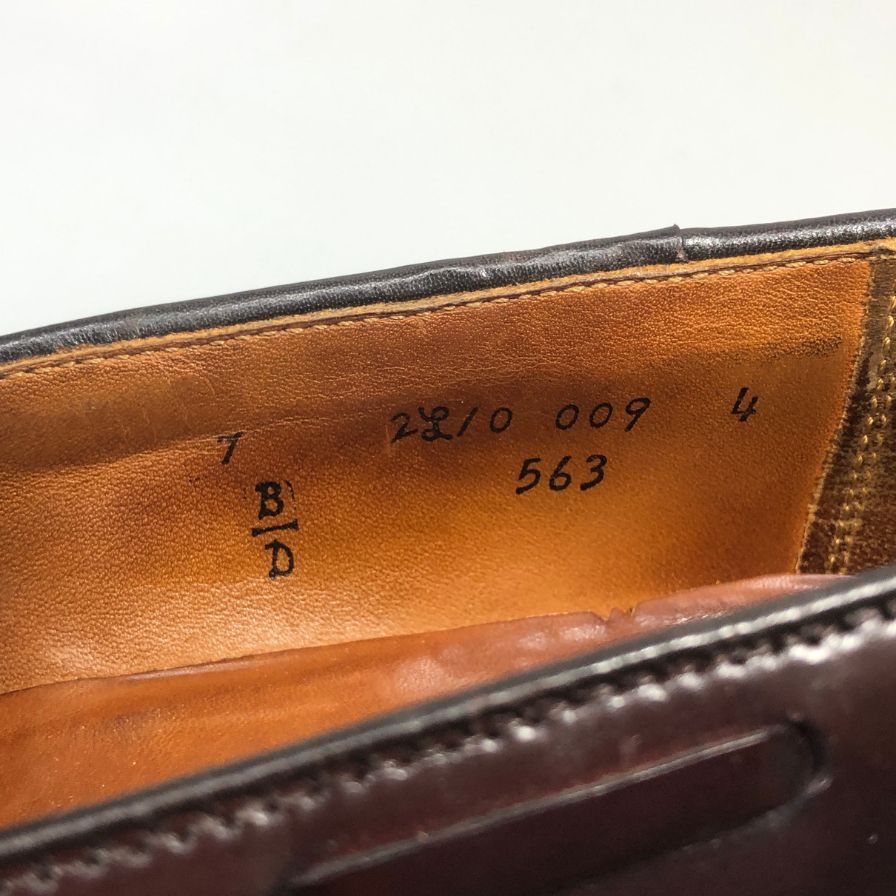 オールデン タッセルローファー 563 コードバン ダークバーガンディ サイズUS7D ALDEN ローファー 約25.0cm【LA】【中古】
