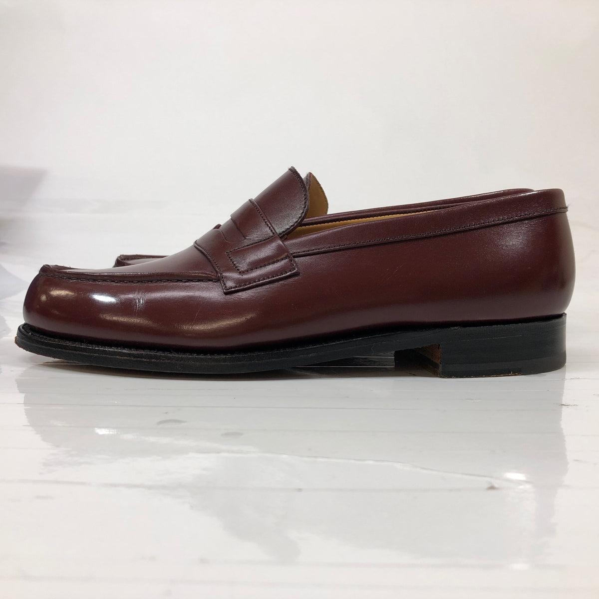 ジェイエムウエストン 180 レザー シグニチャーローファー ブラウン サイズ5D メンズ J.M.WESTON ローファー 約24.5cm【LA】【中古】