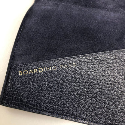 スマイソン パスポートケース レザー ピンク×ネイビー レディース SMYTHSON【AFI12】【中古】