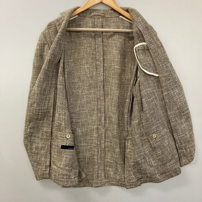 中古◆ラルディーニ 3B テーラードジャケット ブラウン系メンズ サイズ48 LARDINI 【AFB26】