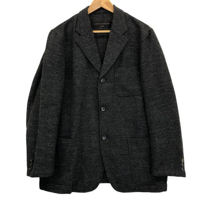 極美品◆コムデギャルソン オム 3Bジャケット アンコン ツイード ウール ブラック サイズS メンズ AD2000 COMME des GARCONS HOMME 【AFB33】