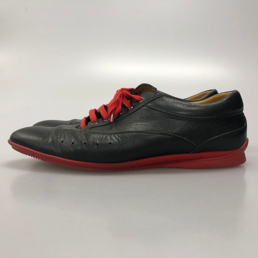 ジョンロブ レヴァー ローカット スニーカー  0315 メンズ サイズ9 ブラック JOHN LOBB 約27.5cm【AFC35】
