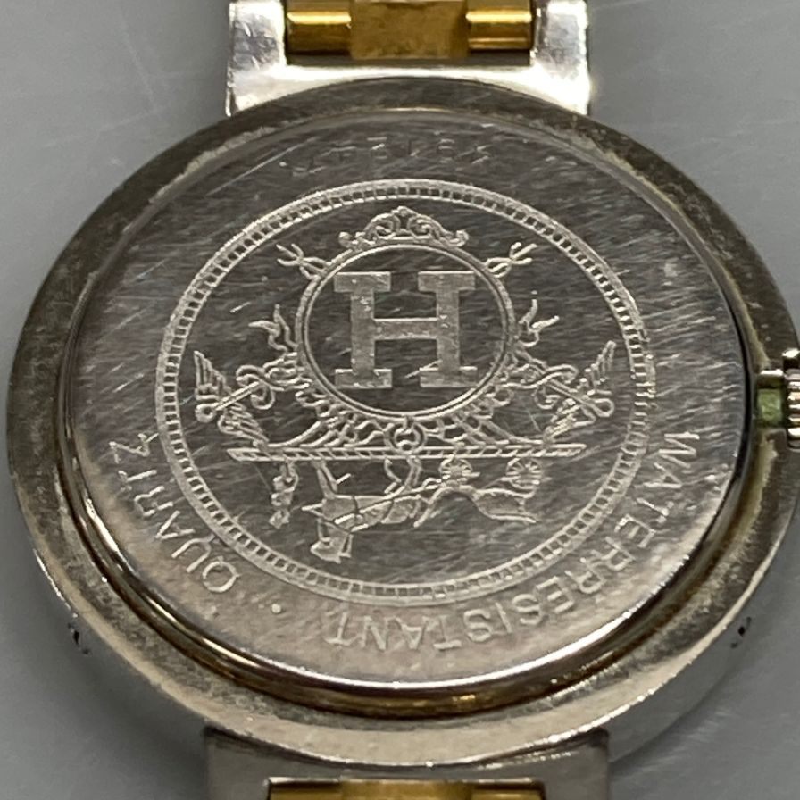 エルメス 491247 クリッパー   腕時計 白文字盤 不動 クオーツ hermes【AFI11】【中古】