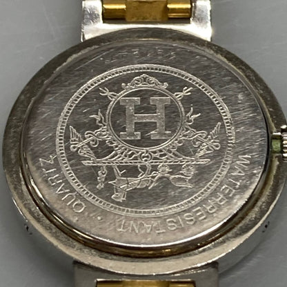 エルメス 491247 クリッパー   腕時計 白文字盤 不動 クオーツ hermes【AFI11】【中古】