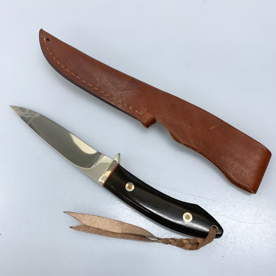 ジャングリー シースナイフ AUSー8 服部刃物 シース付き Junglee【AFI18-3】【中古】