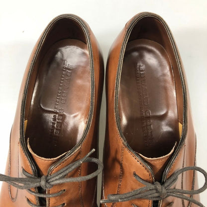 エドワードグリーン レザーシューズ パンチドキャップトゥ ハイス メンズ ブラウン サイズUK8D 808ラスト EDWARD GREEN HYTHE ビジネスシューズ 約26.5cm【LA】【中古】