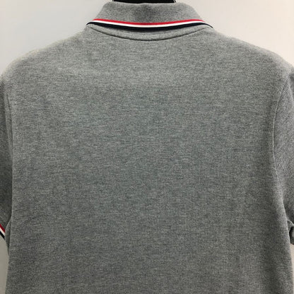 美品◆モンクレール ポロシャツ MAGLIA POLO MANICA CORTA グレー系 メンズ サイズM MONCLER 【AFB36】