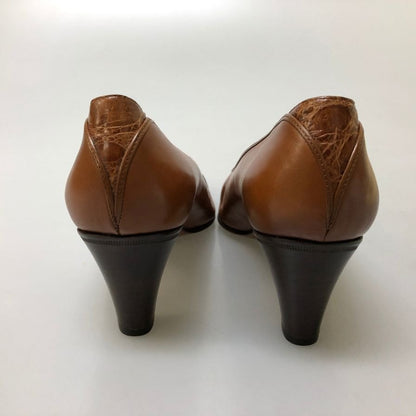 タニノクリスチー パンプス レザー ブラウン  レディース 37 TANINO CRISCI 約24.0cm【AFC36】