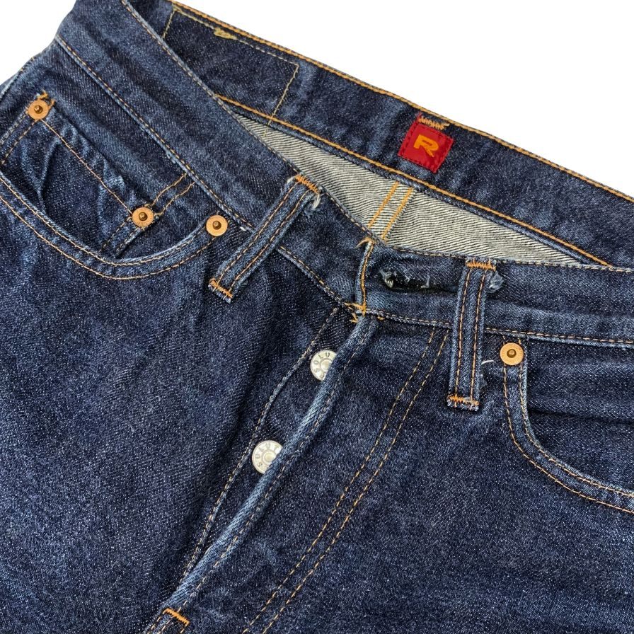 リゾルト ストレートデニムパンツ 710 ブルー W29L29 メンズ ボタンフライ 赤耳 RESOLUTE 【AFB30】