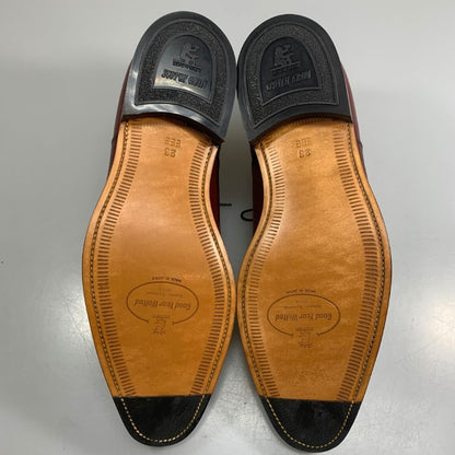 スコッチグレイン パンチドキャップトゥ カーフ バーガンディ サイズ26EEE SCOTCHGRAIN ビジネスシューズ 約26.0cm【LA】【中古】