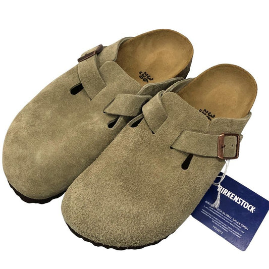 ビルケンシュトック サンダル ボストンBS スエード サイズ36 23.0cm レディース ベージュ系 BIRKENSTOCK 約23.0cm【AFD15-2】