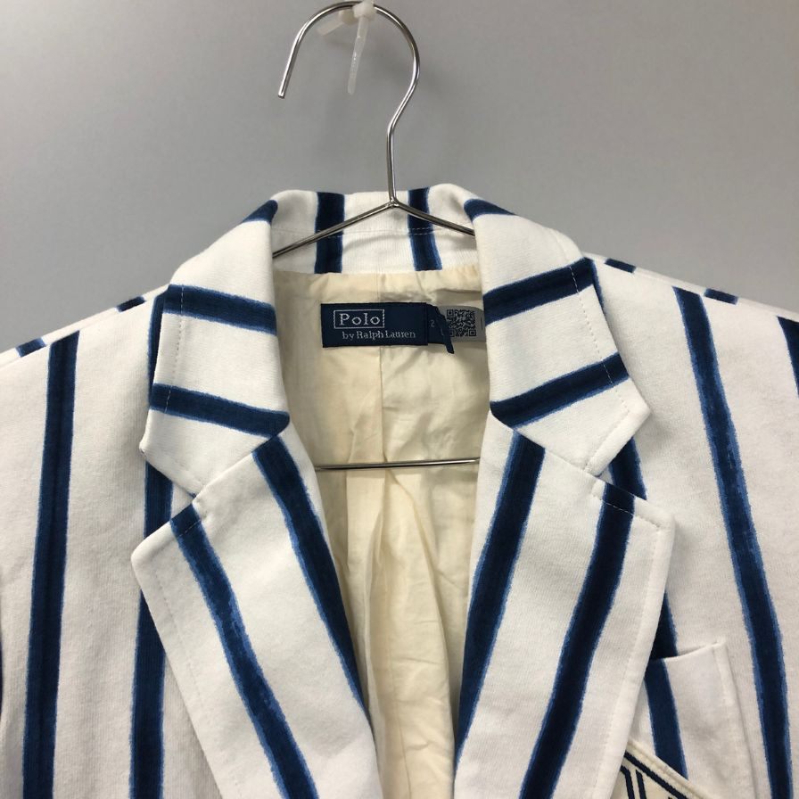 美品◆ポロ ラルフローレン ジャケット 1B ストライプ メンズ サイズ2 Polo Ralph Lauren 【AFB51】
