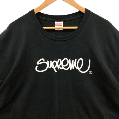 中古◆シュプリーム Tシャツ 22SS ハンドスタイル USA製 コットン メンズ サイズXL ブラック Supreme 【AFB39】
