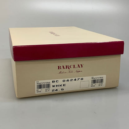 バークレー ヒールサンダル パンプス コンビレザー 日本製 レディース サイズ24.5cm ベージュ BARCLAY 約24.5cm【AFD7】