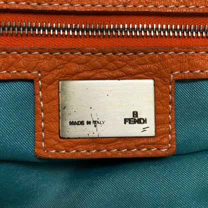 フェンディ キャンバス 花柄 ハンドバッグ ブルー FENDI【AFE4】