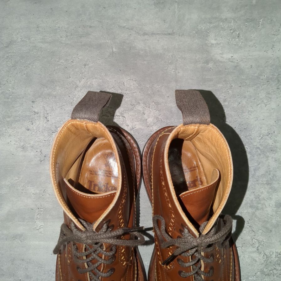 トリッカーズ M2508 カントリーブーツ カーフ メンズ サイズUK7.5 ブラウン Tricker's ブーツ 約26.0cm【LA】【中古】