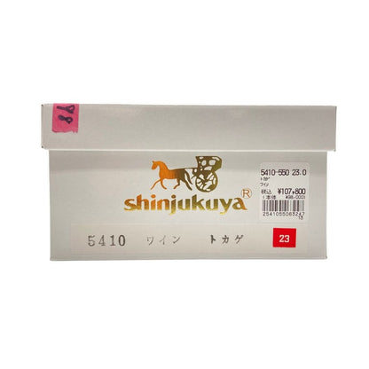 新宿屋 レザーパンプス リザード 5410-550 ボルドー 23.0cm レディース shinjukuya 約23.0cm【7-6】