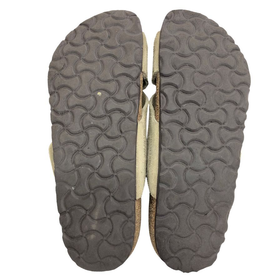 ビルケンシュトック サンダル スエード サイズ24.5 メンズ ベージュ系 BIRKENSTOCK 約24.5cm【AFC41】