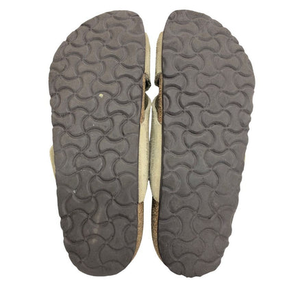 ビルケンシュトック サンダル スエード サイズ24.5 メンズ ベージュ系 BIRKENSTOCK 約24.5cm【AFC41】