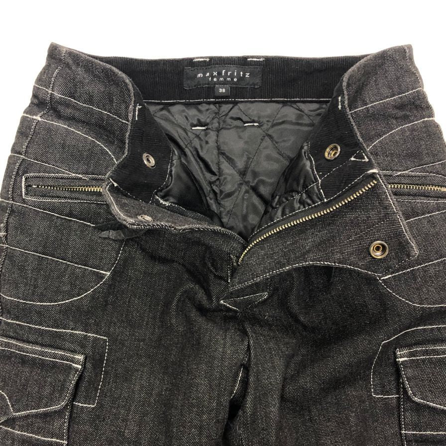 マックスフリッツ ライディングパンツ バイク バイカー CRカーゴ パンツ MFP2453 インディゴ レディース サイズ38 MaxFritz 【AFB16】