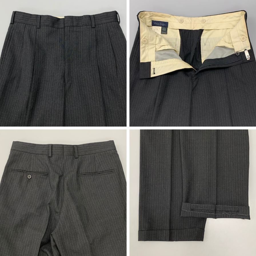 ブルックスブラザーズ  3Bスーツ ストライプ ウール グレー サイズ36REG  Brooks Brothers【AFA7】