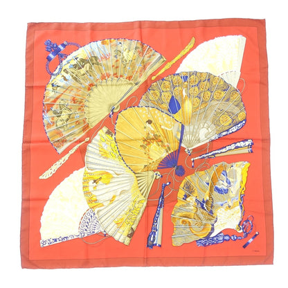 Good condition ◆ Hermes scarf Kare90 BRISE de CHARME Red series silk Hermes [AFI21] 