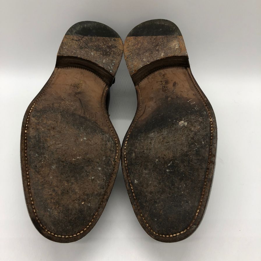 イヴ サンローラン  コインローファー 4174 カーフ スプリットトゥ メンズ ブラウン サイズ6 Yves Saint Laurent 約25.0cm【PTM】