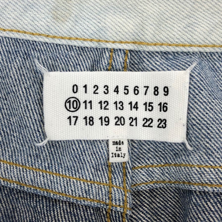 メゾン マルジェラ デニムパンツ 再構築 ストレート 19年製 S50LA0117 インディゴブルー サイズ28 メンズ Maison Margiela 【AFB19】