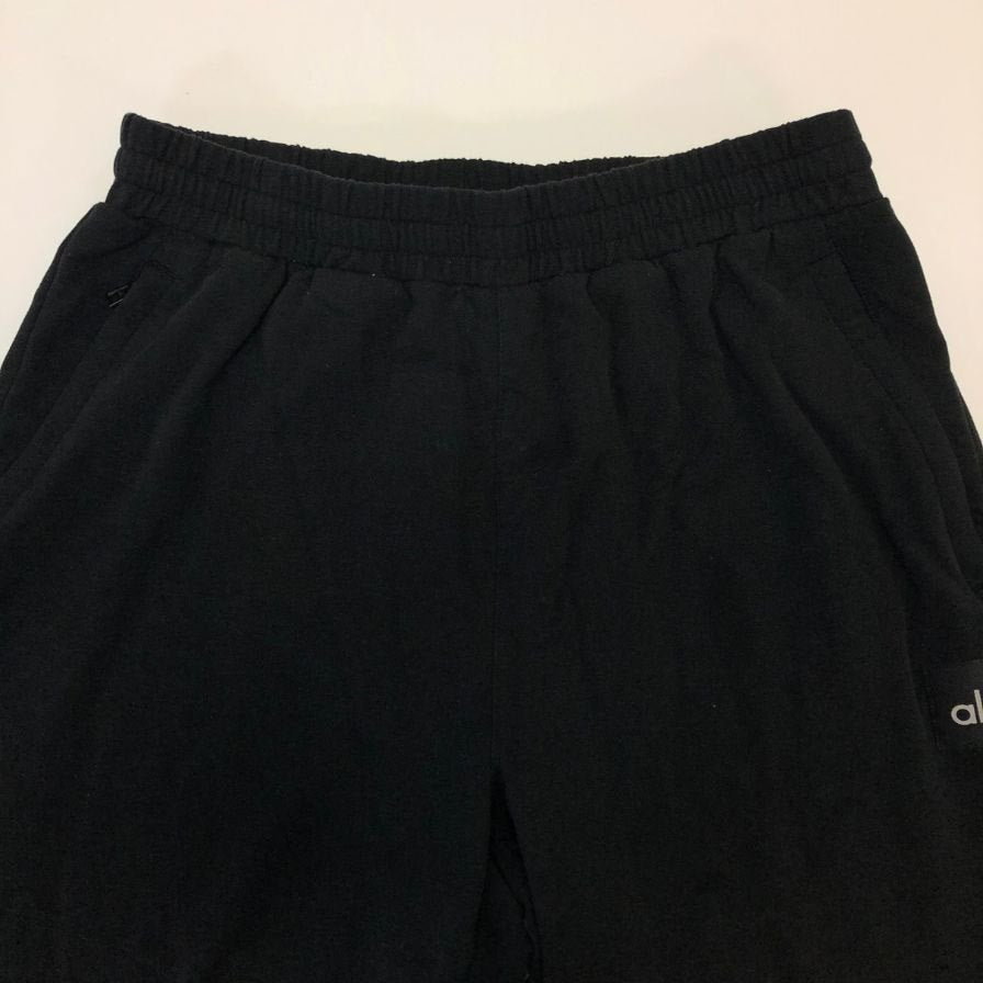 アロ スウェットパンツ ロゴ ブラック メンズ サイズXS alo 【AFB41】