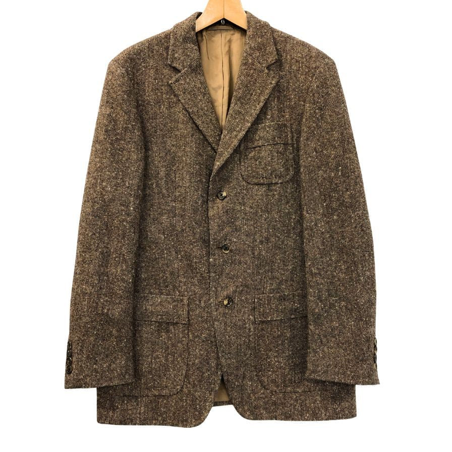 中古◆ヒューゴボス ツイードジャケット メンズ ブラウン系 サイズ48 HUGO BOSS 【AFA15】