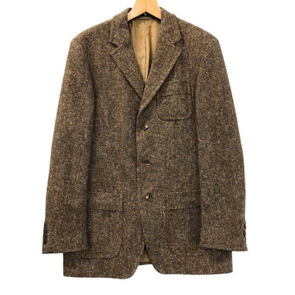 中古◆ヒューゴボス ツイードジャケット メンズ ブラウン系 サイズ48 HUGO BOSS 【AFA15】