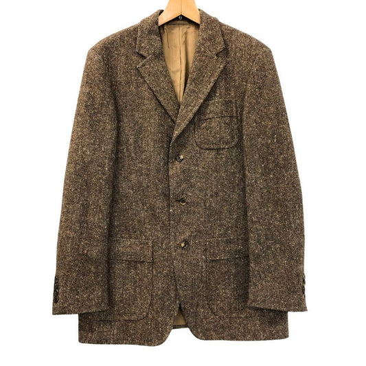 中古◆ヒューゴボス ツイードジャケット メンズ ブラウン系 サイズ48 HUGO BOSS 【AFA15】