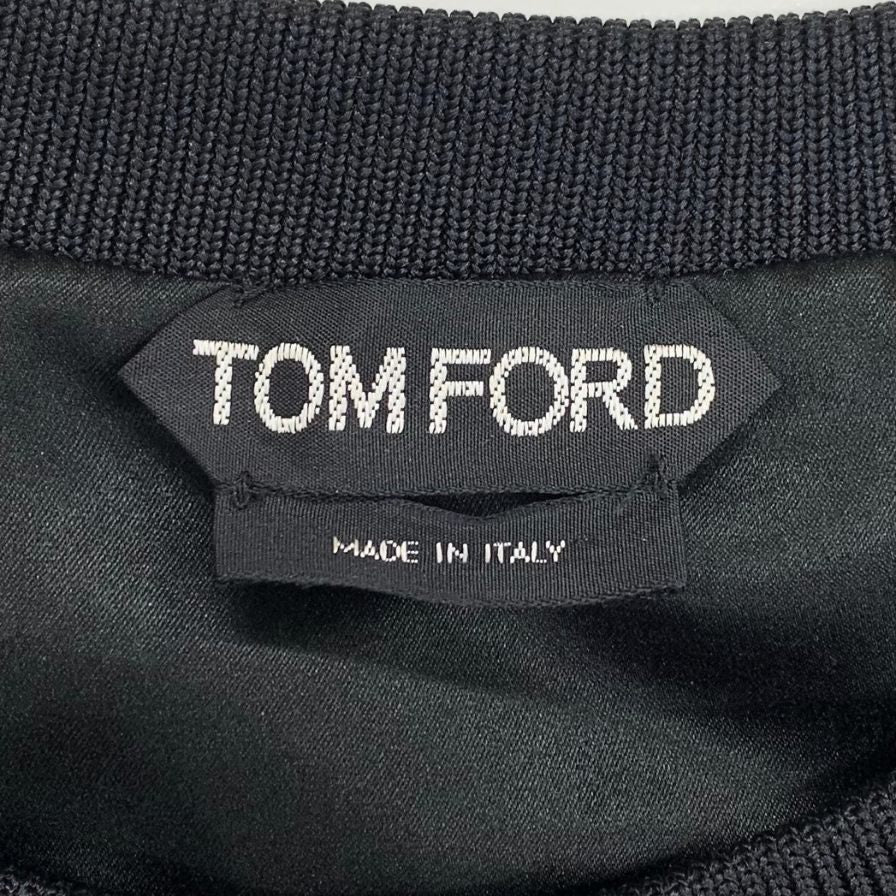 極美品◆トムフォード トップス トレーナー スパンコール メンズ サイズL ブラック TOM FORD 【AFB42】