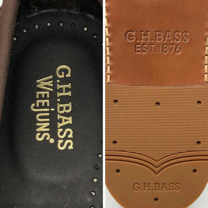 ジーエイチバス ローファー ウィージャンズ ヘリテージ スエード サイズ7.5 メンズ ブラウン G.H.Bass&Co. WEEJUNS ローファー 約26.0cm【LA】【中古】