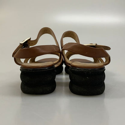 サルバトーレ フェラガモ サンダル ブラウン レディース サイズ6.5C Salvatore Ferragamo 約24.0cm【AFC45】