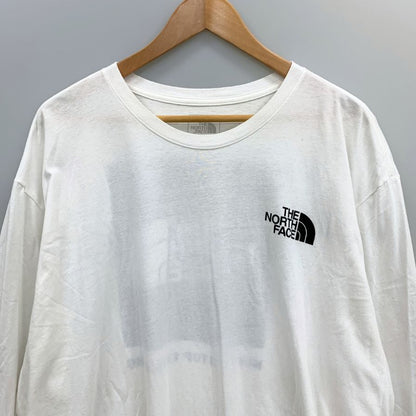 美品◆ノースフェイス スクエアロゴ バックプリント ロングスリーブ Tシャツ  NF0A811N THE NORTH FACE 【AFB14】