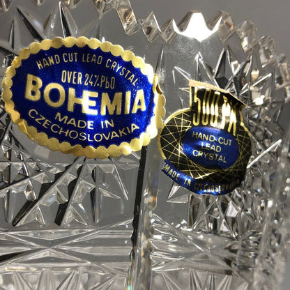ボヘミアグラス 500PK 花瓶 Bohemian glass【AFI28】【中古】