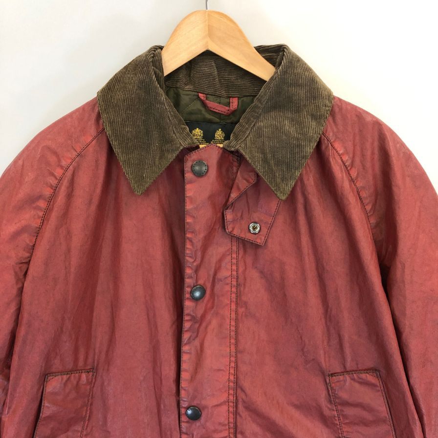 中古◆バブアー オイルドジャケット ビデイル 3ワラント レッド メンズ サイズM Barbour BEDALE 【AFA21】