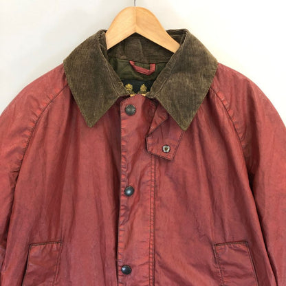 中古◆バブアー オイルドジャケット ビデイル 3ワラント レッド メンズ サイズM Barbour BEDALE 【AFA21】