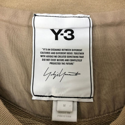 美品◆ワイスリー トレーナー スウェット CL CHEST 裏パイル HT4496 サイズM ベージュ Y-3 【AFB42】